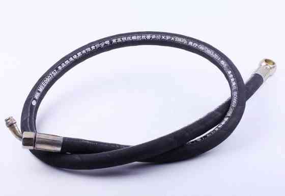 Шланг гидравлики (насос - кран) L-1490 мм (штуцер - гайка) Мототрактор Мукачево