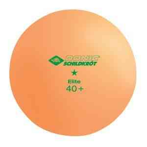 М'яч настільний теніс Donic Schildkrot Elite 1* 40+ (Orange) 1 шт Вишневе