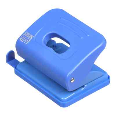Дырокол Buromax пластиковый, до 20 листов, 120 х 82 х 53 мм, синий (BM.4017-02) Винница