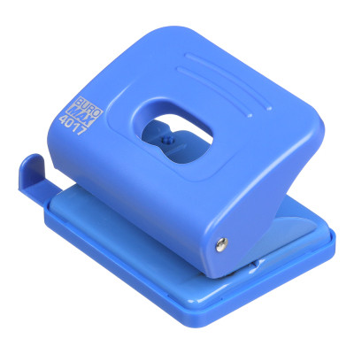 Дырокол Buromax пластиковый, до 20 листов, 120 х 82 х 53 мм, синий (BM.4017-02) Винница - изображение 1
