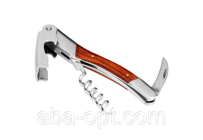 Ніж двоступеневий для офіціанта L 12 см Вуд (шт) Одеса - фото 1