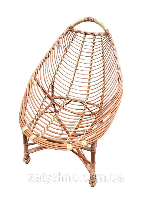 Крісло відпочинкове плетене з лози Київ - фото 1