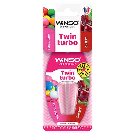 Ароматизатор с двойной капсулой Winso Twin Turbo - Bubble Gum & Cherry Львов