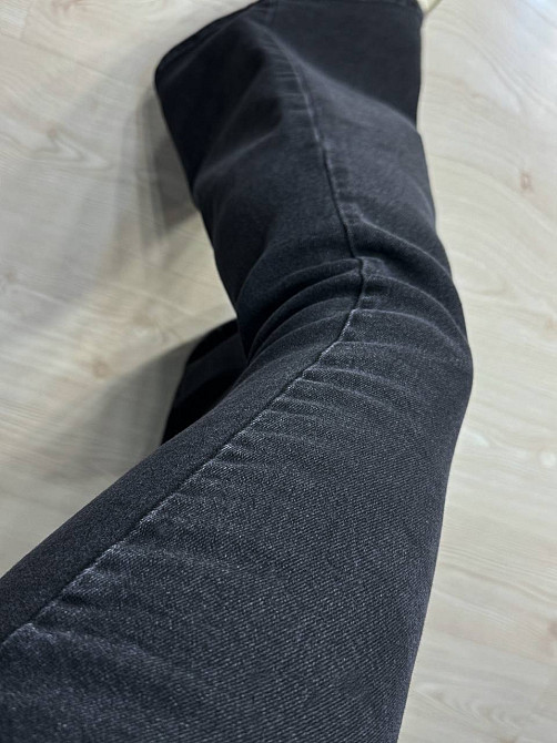 Джинсы женские Sherocco 7032 клеш от колена высокая посадка стрейчевые черные, черный, 29, 29, 74 см, 100 см Киев - изображение 6