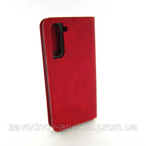 Чохол книжка Samsung G990 S21 Premium Case (червоний) Одеса - фото 3