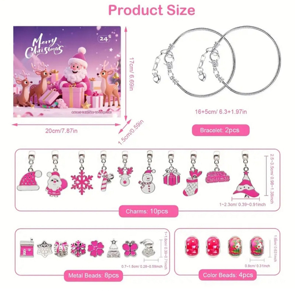 Адвент-календар для дівчаток Різдвяний адвент-календар, Календар зворотного відліку на 2026 рік Київ - фото 6