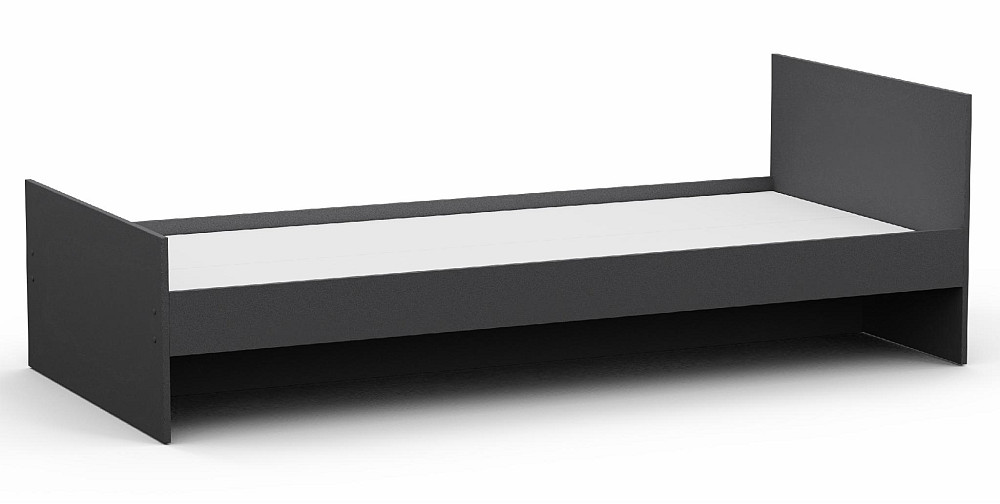 Ліжко односпальне L-12, Антрацит, 2032х932х650 Львів - фото 1