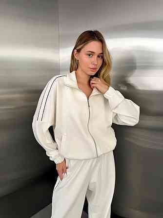 Жіночий стильний повсякденний костюм із тканини Lacoste Double Face Одеса