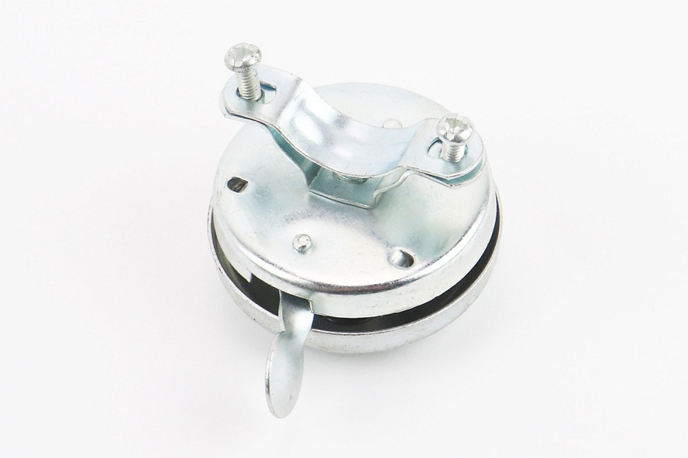 Дзвінок механічний, хром (можливі незначні вм'ятини, потертості, іржа) Київ - фото 2