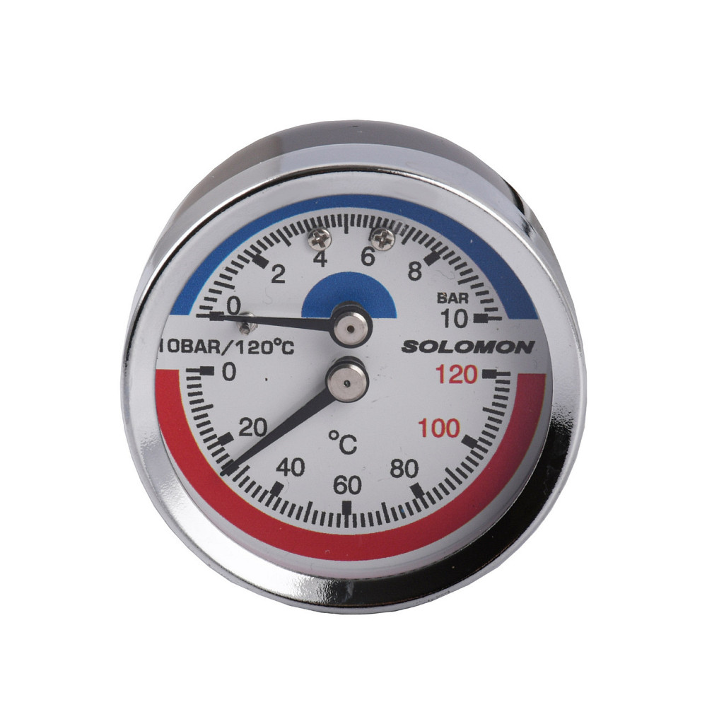 Термоманометр аксіальний SOLOMON V1245 S М10х1 (000029775) Киев - изображение 1