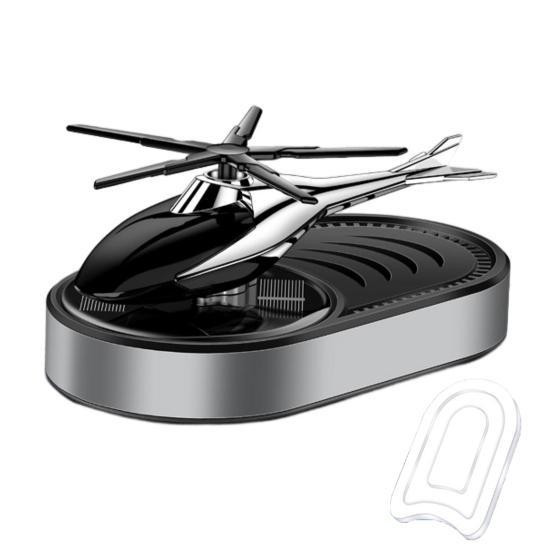 Ароматизатор автомобильный Вертолет на солнечной батарее (Серый) Винница - изображение 1