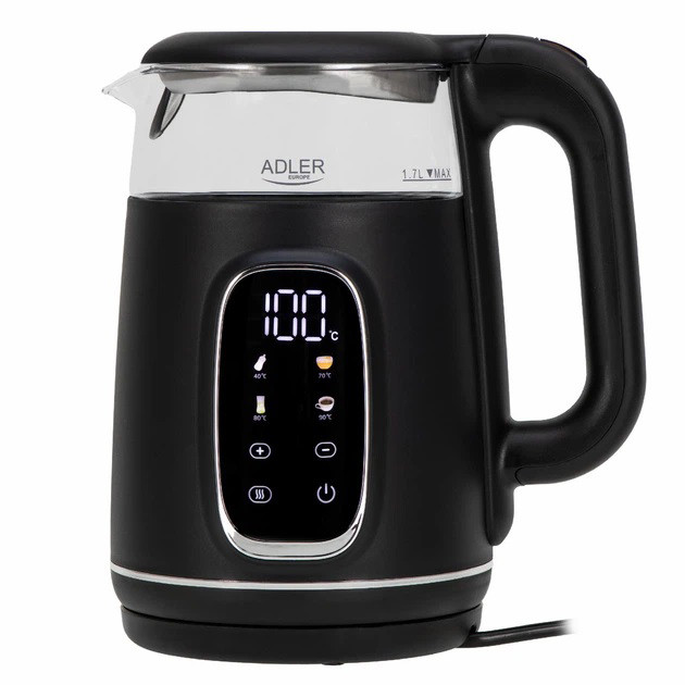 Электрочайник Adler AD 1305 2200Вт 1.7Л Black Silver EC-94 Львов - изображение 9