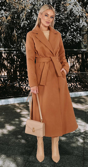 Кашемірове пальто з розрізами (42) Київ - фото 7