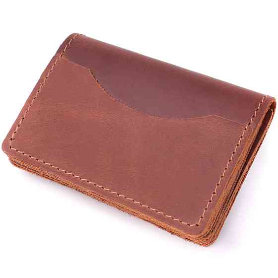 Стильная обложка на автодокументы в винтажной коже GRANDE PELLE 22874 Светло-коричневая Киев