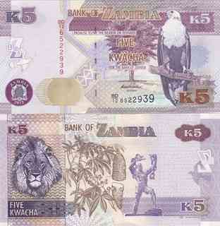 Zambia Замбия - 5 Kwacha 2020 UNC Pick Полтава