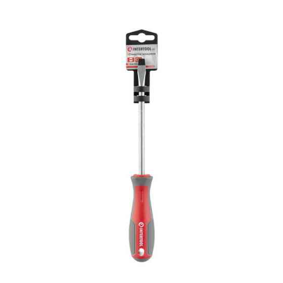 Отвертка шлицевая, SL8,0×150 мм, Cr-V INTERTOOL VT-3312 Киев