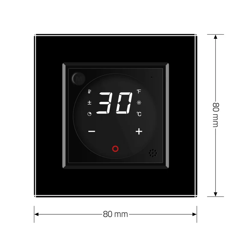 Розумний Wi-Fi терморегулятор (термостат) сенсорний програмований для водяної теплої підлоги LIVOLO, чорний скляний (VL-M7FCQ1Z2-2BP) Коломия - фото 7