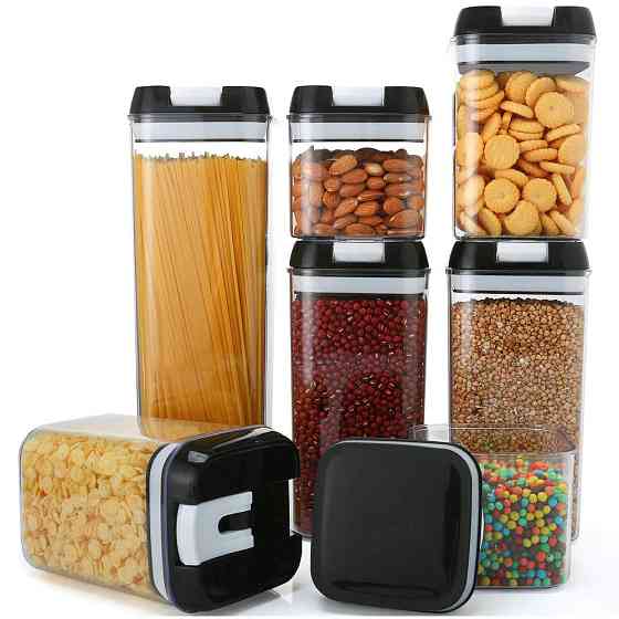 Набір контейнерів 7 шт для сипучих Food storage container / Органайзери для круп Київ
