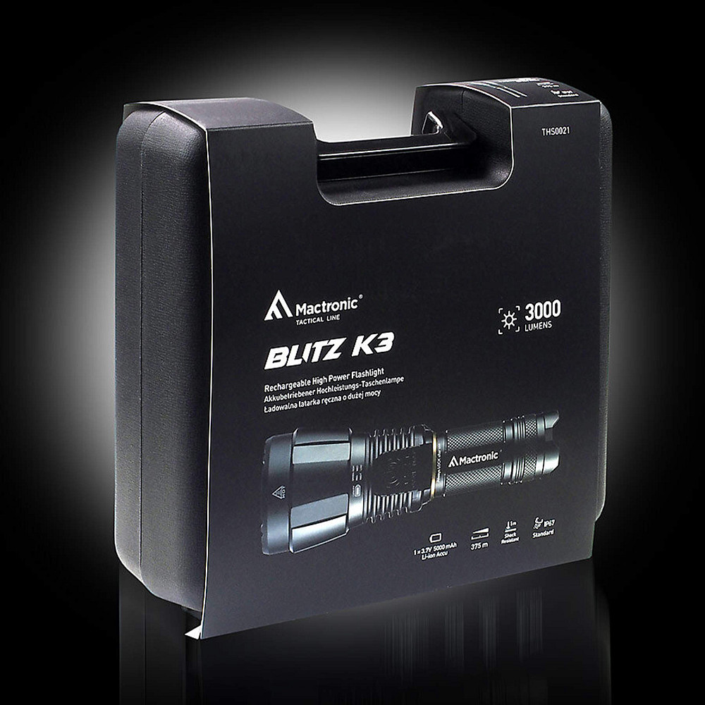 Фонарь тактический Mactronic Blitz K3 (3000 Lm) Rechargeable (THS0021) Вінниця - фото 9