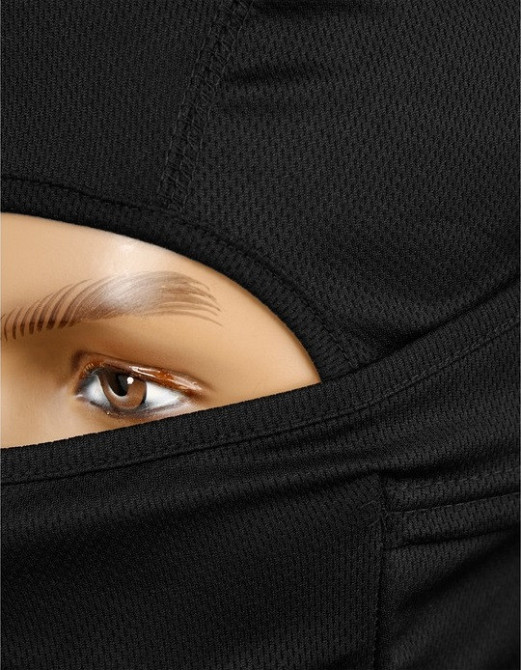 Універсальна Балаклава багатофункціональна термоактивна 1 отвір Mil-Tec від Sturm (12110102) Black Нововолинськ - фото 10