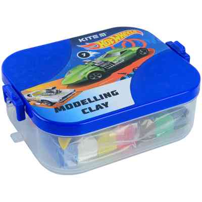 Пластилин Kite Hot Wheels в боксе 7 цветов + 8 инструментов, 380 г (HW22-080) Винница