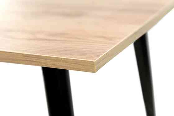 Стіл Гейт 120/80*75, крафт золотий /чорні ноги Киев