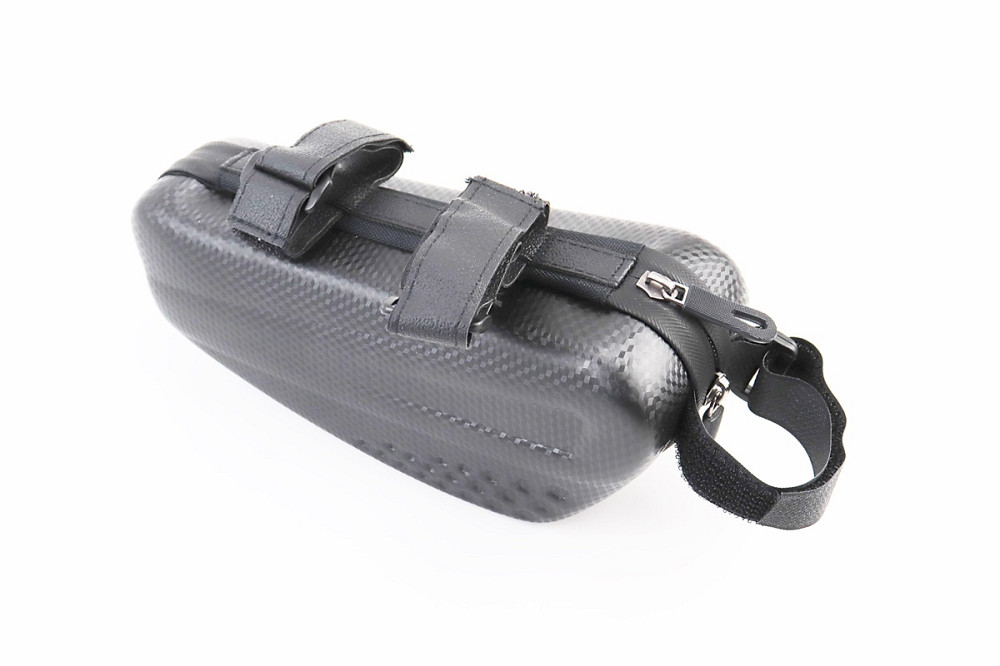 Сумка на раму 220х90х85мм, кріпл. на липучці, чорна "карбон" Киев - изображение 2