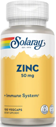 Цинк Solaray Zinc 50mg 100 раст капс Киев
