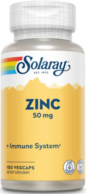 Цинк Solaray Zinc 50mg 100 раст капс Киев - изображение 3