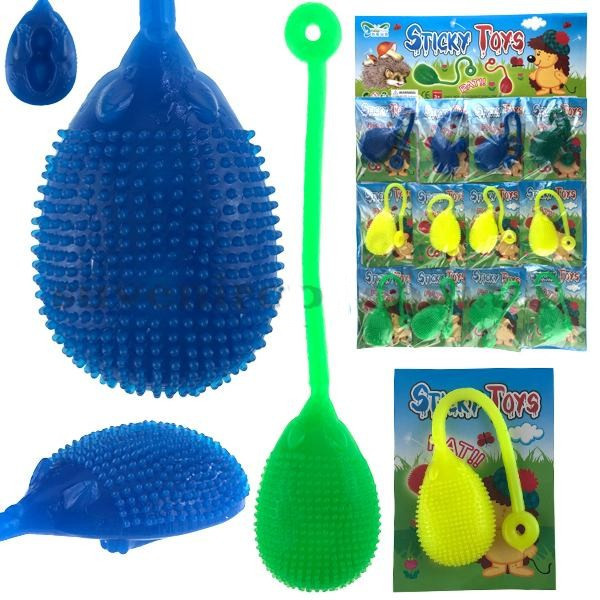 Игрушка лизун липучка Ежик 12 шт Киев - изображение 1