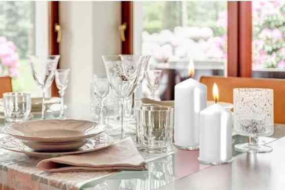 Свічка столова циліндр Bispol AURA Candles sw60/100-090 Білий Луцк