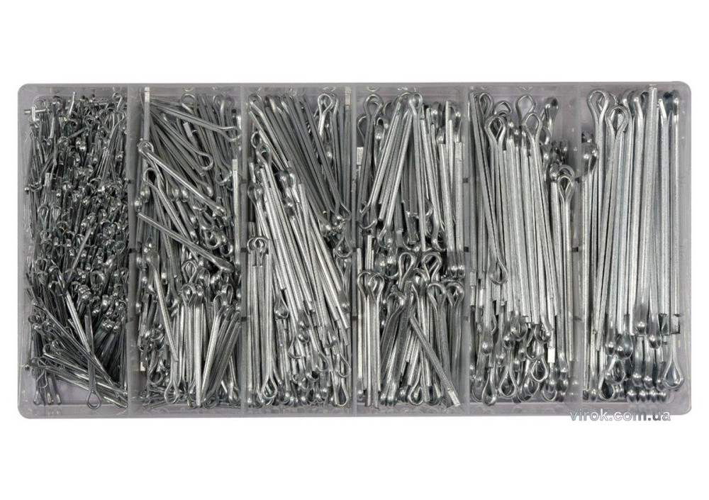 Шплінти прямі різних розмірів YATO, набір 1000 шт. [6/12] Одеса - фото 1
