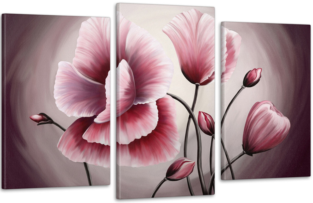 Модульна картина Абстракція Квіти Art-158_3 Київ - фото 1