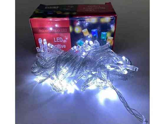 Гирлянда 80LED белая 9м проволока двойка 220V 0370-8 ТМ PRC Киев