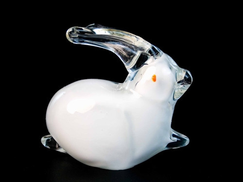 Статуэтка Заяц беляк художественное стекло Киев - изображение 1