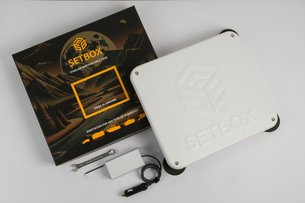 Корпус Setbox для Starlink Mini на авто для самостоятельной сборки + адаптер 12V (Белый) Киев - изображение 9