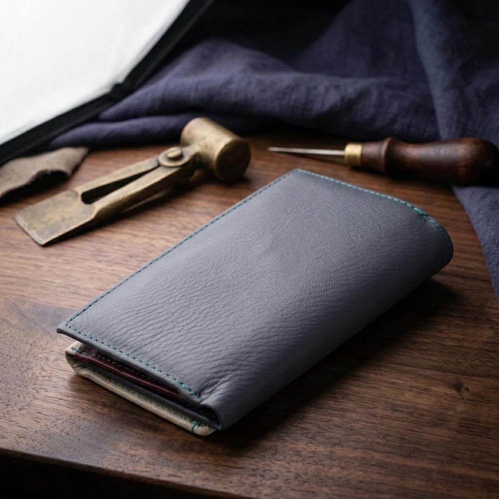 Необычный женский кожаный кошелек в три сложения ST Leather 19446 Разноцветный Киев - изображение 13