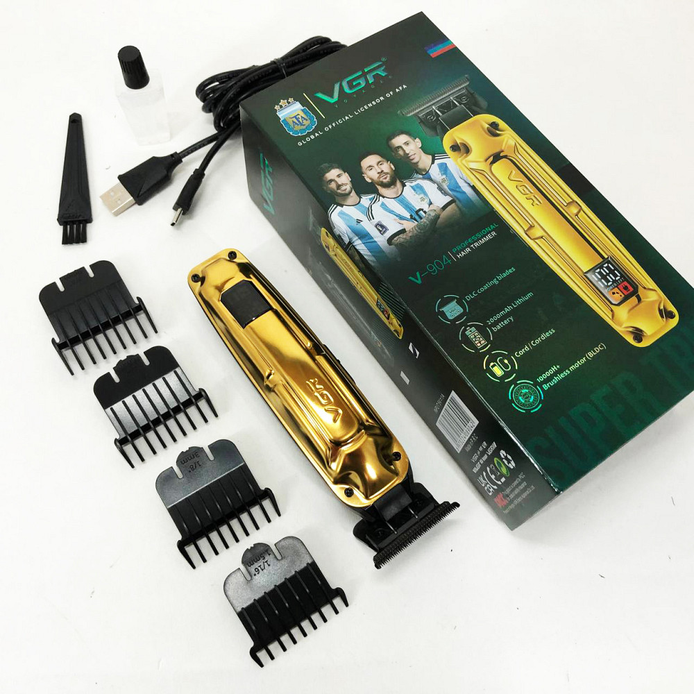 Професійна машинка для стрижки волосся на акумуляторі, Набір машинок для стрижки Тример скронь HE-32 Івано-Франківськ - фото 6