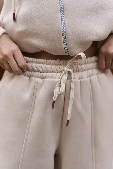 Женский теплый прогулочный костюм двойка турецкая трехнить на флисе Одесса - изображение 5