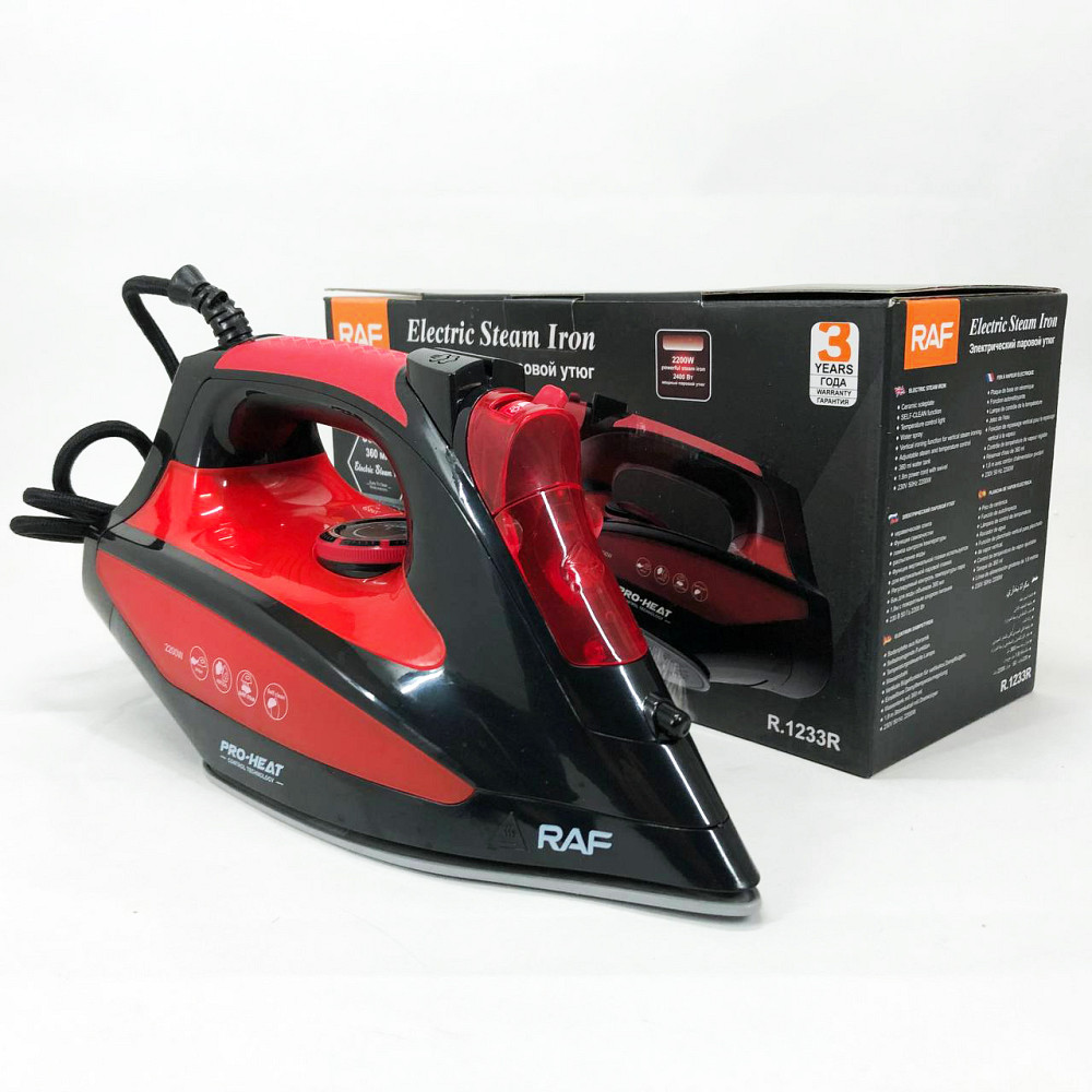 Домашня електрична праска RAF R.1233 2200 Вт, Електрична праска для прасування Парова для речей DG-99 Львів - фото 12