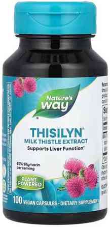 Підтримка печінки Nature's Way Thisilyn Milk Thistle Extract 100 капсул Київ