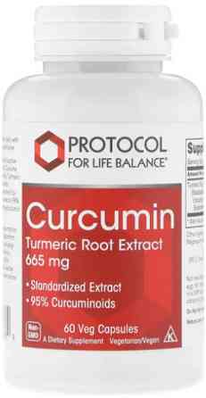 Куркумін (екстракт кореня куркуми) Protocol for Life Balance Curcumin Turmeric 665 мг 60 капс Київ