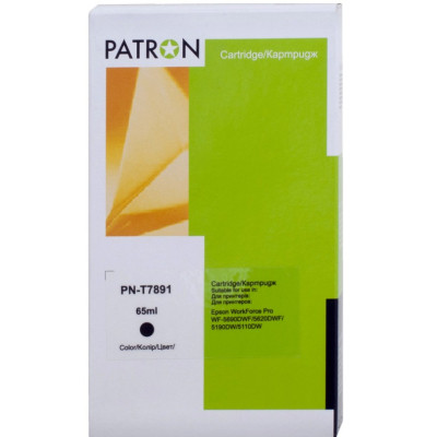 Картридж Patron Epson T7891 XXL (C13T789140) 3.1K Black (PN-T7891) Винница - изображение 1