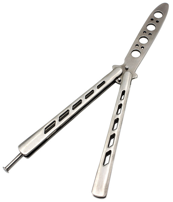 Ніж метелик Тренувальний Metalic AK10 Дніпро - фото 2