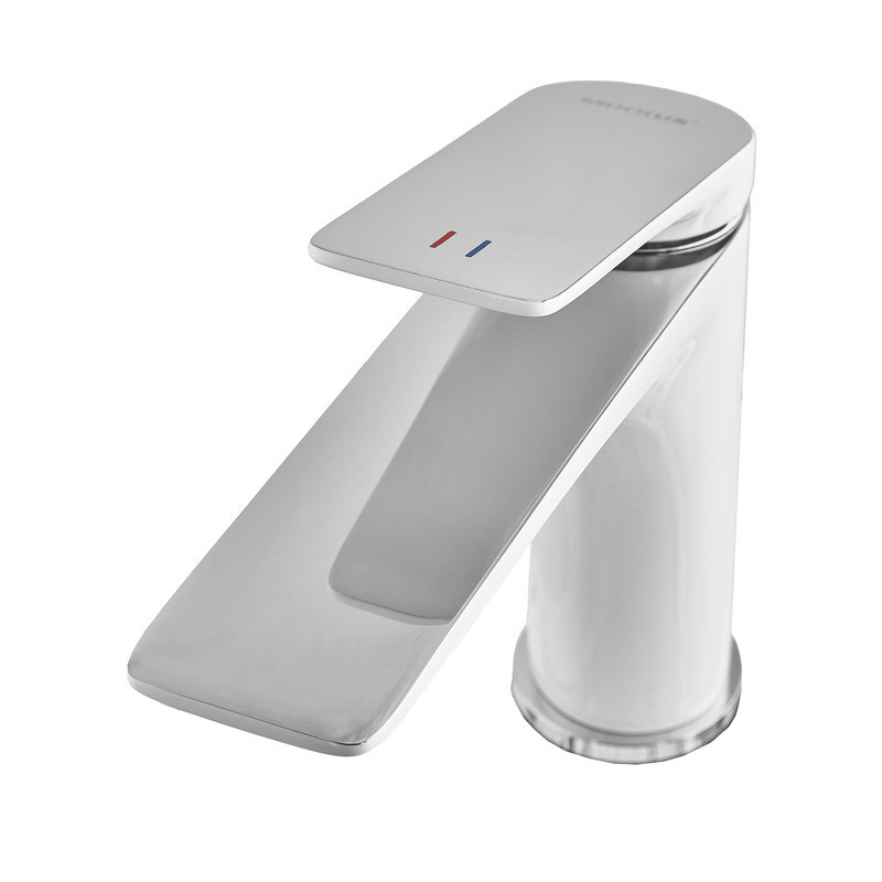 Змішувач для умивальника Mixxus Premium DERBY 001  WHITE-CHROME   ( MI6613 ) 39449 Харьков - изображение 5