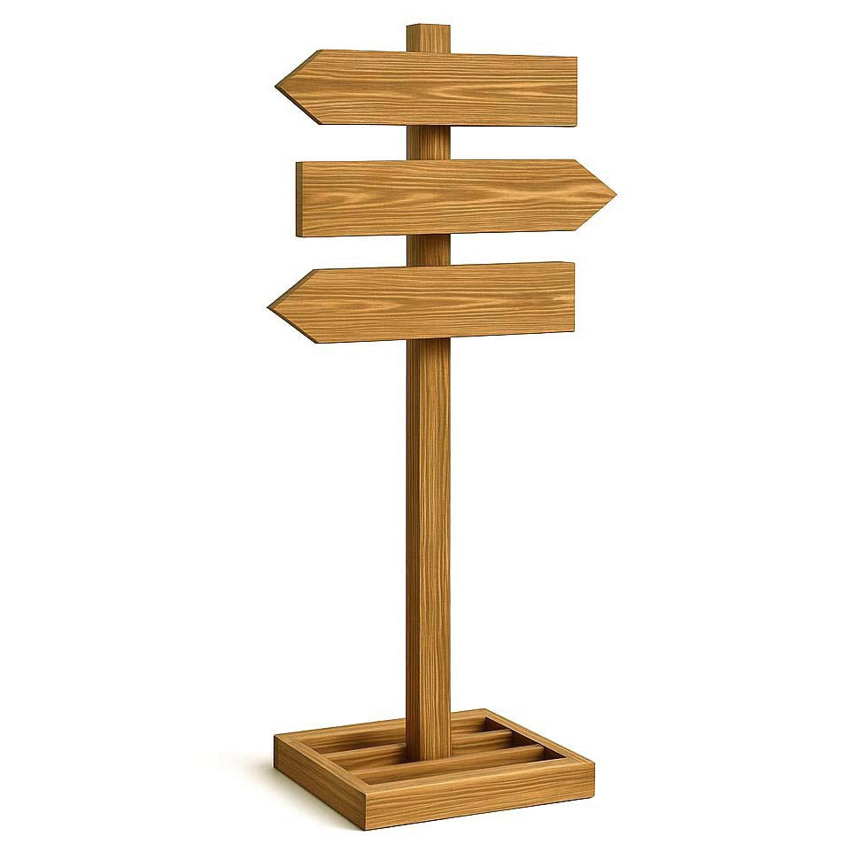 Напольная стрелка-указатель 