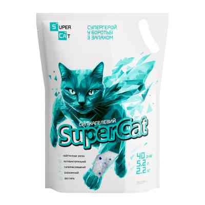Наполнитель для туалета Super Cat Силикагелевый 2.2 кг (3527) Винница