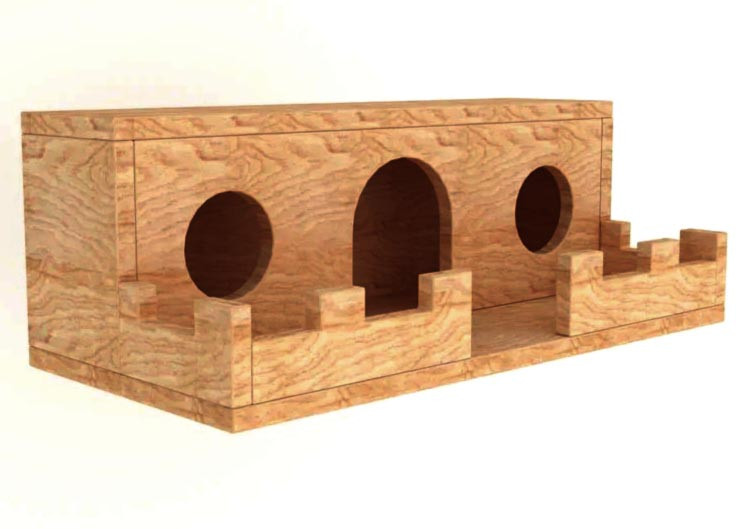 Домик для шиншиллы 