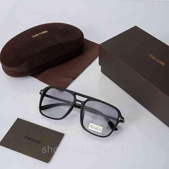 Чоловічі сонцезахисні фотохромні окуляри хамелеони Tom Ford (1821) black Київ