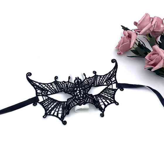 Венеціанська карнавальна маска one size чорний Київ